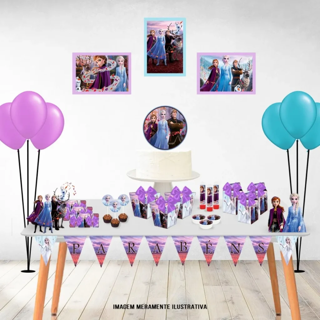 Arquivo de corte Frozen para aniversário.