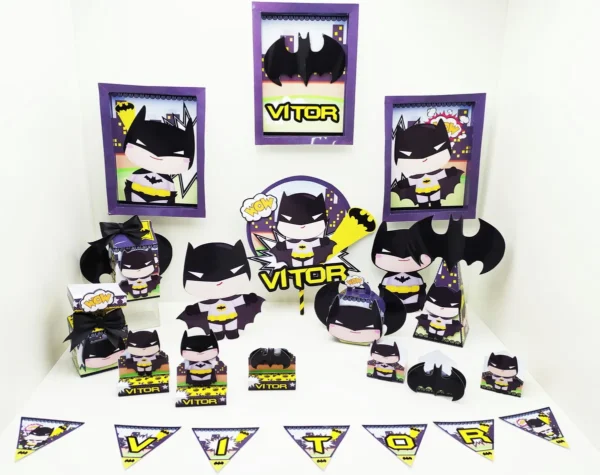 Aniversario Festa Batman Cute Studio Png e Pdf 1