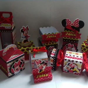 Arquivo de corte Silhouette Minnie Vermelha clássica. Topper, topo de bolo e temas de festas.