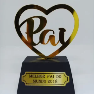 Arquivo de corte troféu Dia dos Pais para Silhouette Studio. Ideal para decoração, mimos e festas.