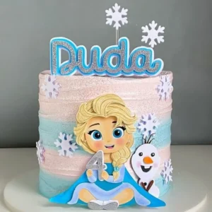Topper de bolo Frozen para Silhouette Studio. Decoração, temas e festas.