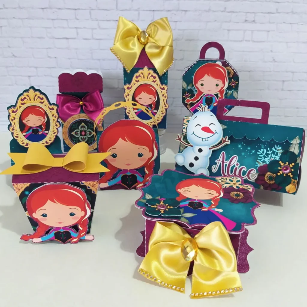 Arquivo de corte Frozen Anna para aniversário infantil.
