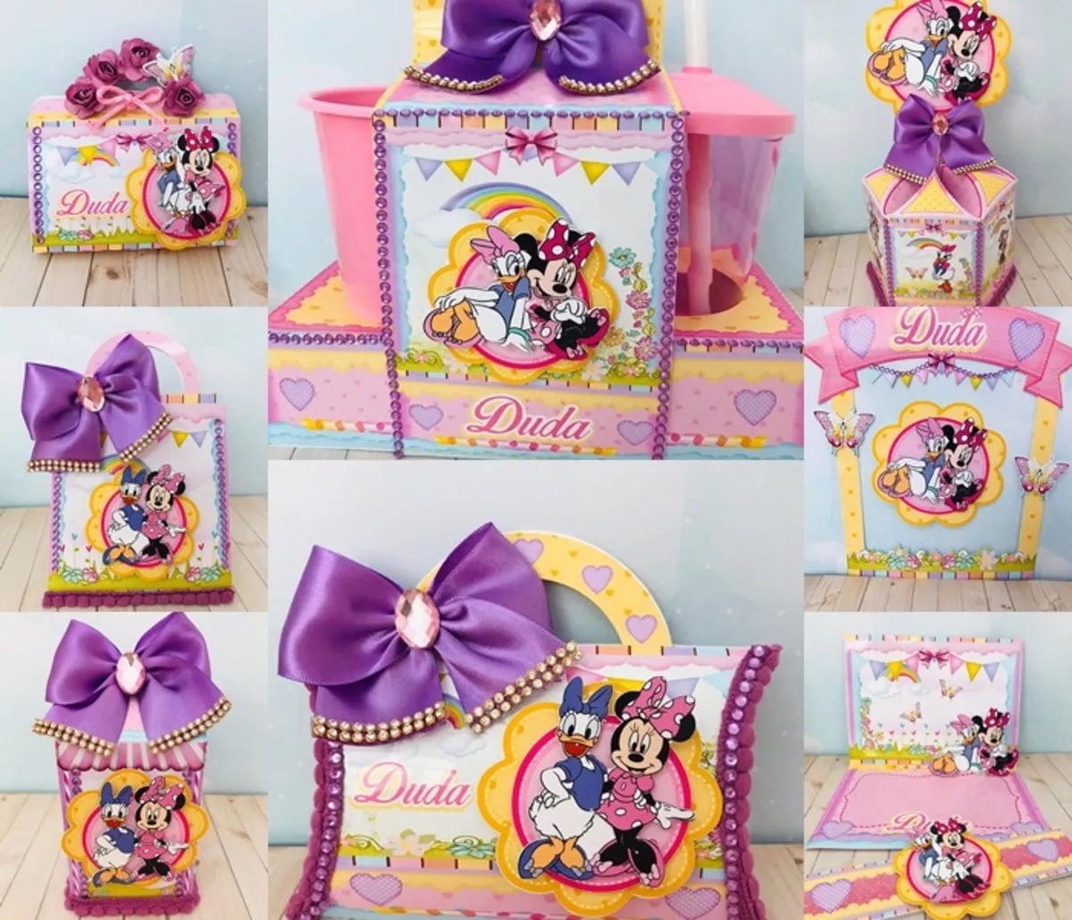 Arquivo de corte Minnie e Margarida para Silhouette Studio. Ideal para decoração de aniversário e festas.