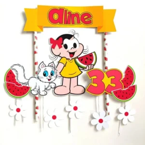 Imagem do Topo de Bolo Magali em formato de Arquivo de Corte Studio. Ideal para decoração e topper de festas de aniversário com este tema.