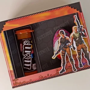 Kit Caixa Kinder Ovo Fortnite (Studio e PDF). Arquivo de Corte essencial para decoração e lembrancinhas de festas de aniversário com este tema. Use com topper ou topo de bolo.