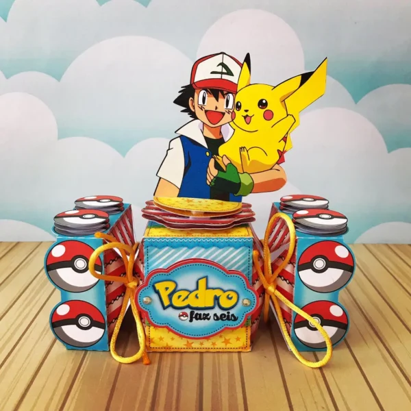 Centro de Mesa Pokemon Studio Png e Pdf 9