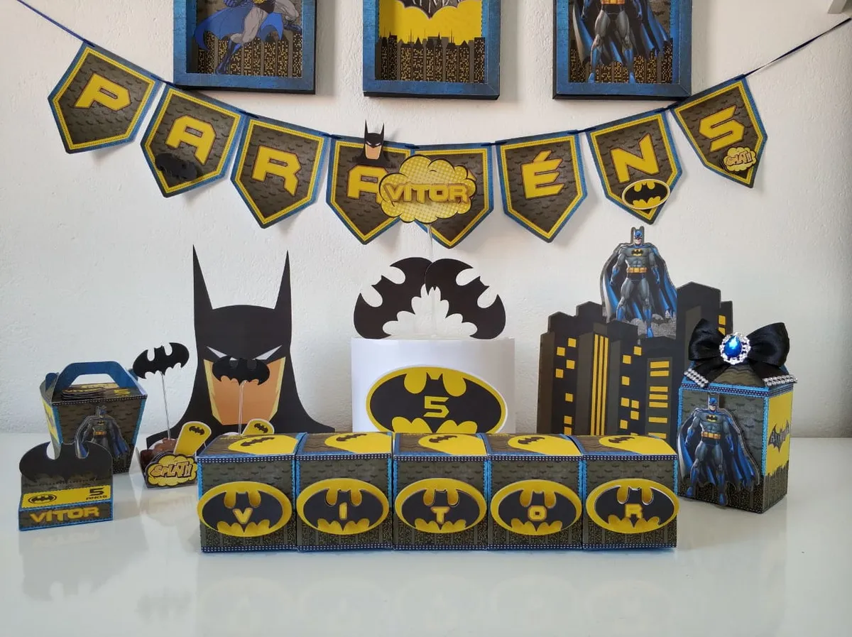 Decoracao Aniversario Batman Studio e Pdf