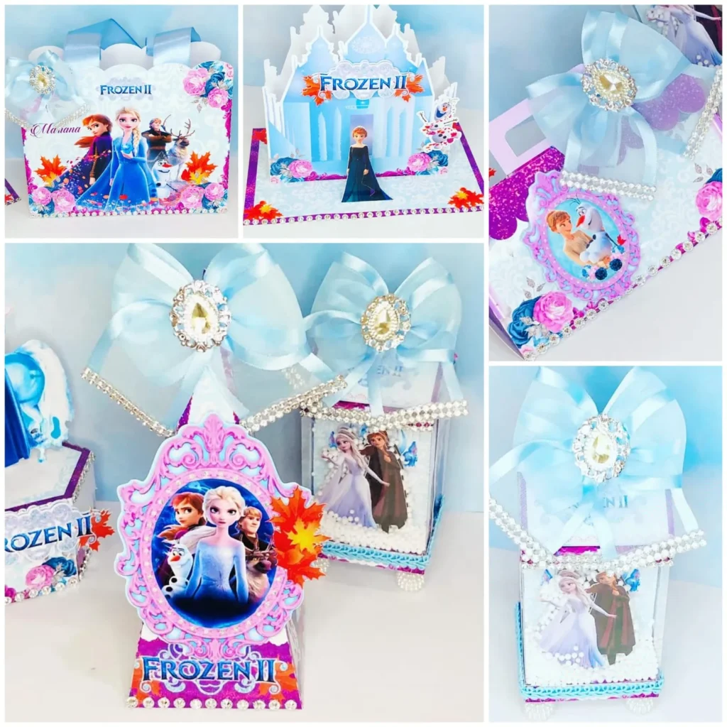 Decoração completa para aniversário Frozen.