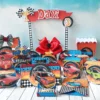 Decoração Carrinho Hot Wheels (DIY). Arquivo de Corte Studio e PDF para festas e aniversário. Inclui moldes de topo de bolo e topper.