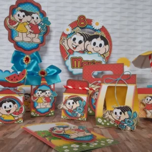 Imagem de Decoração para temas infantis Magali e Mônica. O arquivo de corte em Studio