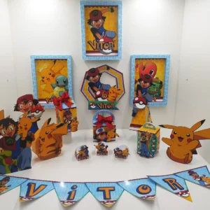 Decoração Painel Pokémon Versátil. Arquivo de Corte Studio