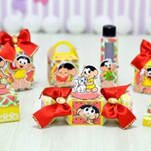 Kit Decoração Tema Magali para aniversário. Arquivo de Corte Studio essencial para criar um tema completo. Inclui moldes de topo de bolo e topper.