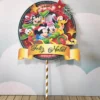 Imagens PNG e arquivo de corte Studio Turma do Mickey Natal. Decoração de aniversário, topper e topo de bolo para festas.