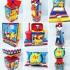 Enfeites de Festa Pokémon (DIY). Arquivo de Corte Studio e PDF para festas e aniversário. Inclui moldes de topo de bolo e topper.