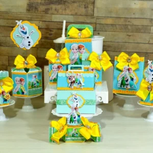 Download de arquivo de corte para festa aniversário Frozen. Decoração e topper.