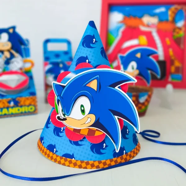 Download de arquivo de corte para aniversário Sonic. Decoração, topper e festas.