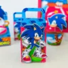Decoração de aniversário Sonic para imprimir e cortar manualmente. Topper e festas.