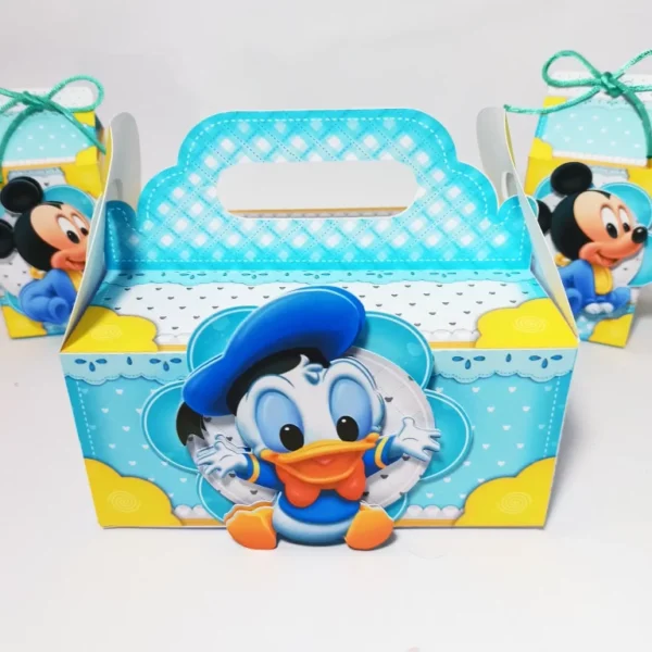 Decoração para festa Turma do Mickey Baby. Arquivos PDF para impressão e arquivo de corte Studio. Inclui moldes de topper.