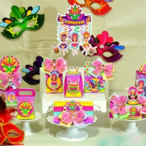 Arquivo de corte Festa de Aniversário Carnaval para Studio. Ideal para decoração, topper e temas de festas.