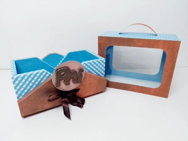 Arquivo de corte festa na caixa Dia dos Pais em Studio e PDF. Ideal para decoração, mimos e festas.