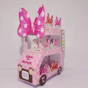 Arquivo de corte Loja de Laços da Minnie em Studio e PDF. Ideal para decoração de aniversário e festas.