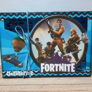 Kit Mini Confeiteiro Páscoa Fortnite (Studio e PDF). Arquivo de Corte essencial para decoração e lembrancinhas de festas de aniversário em abril. Inclui moldes de topper e embalagens.