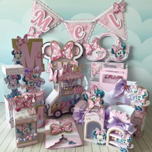 Download de arquivo de corte Minnie Loja de Laços. Decoração, topper e aniversário.