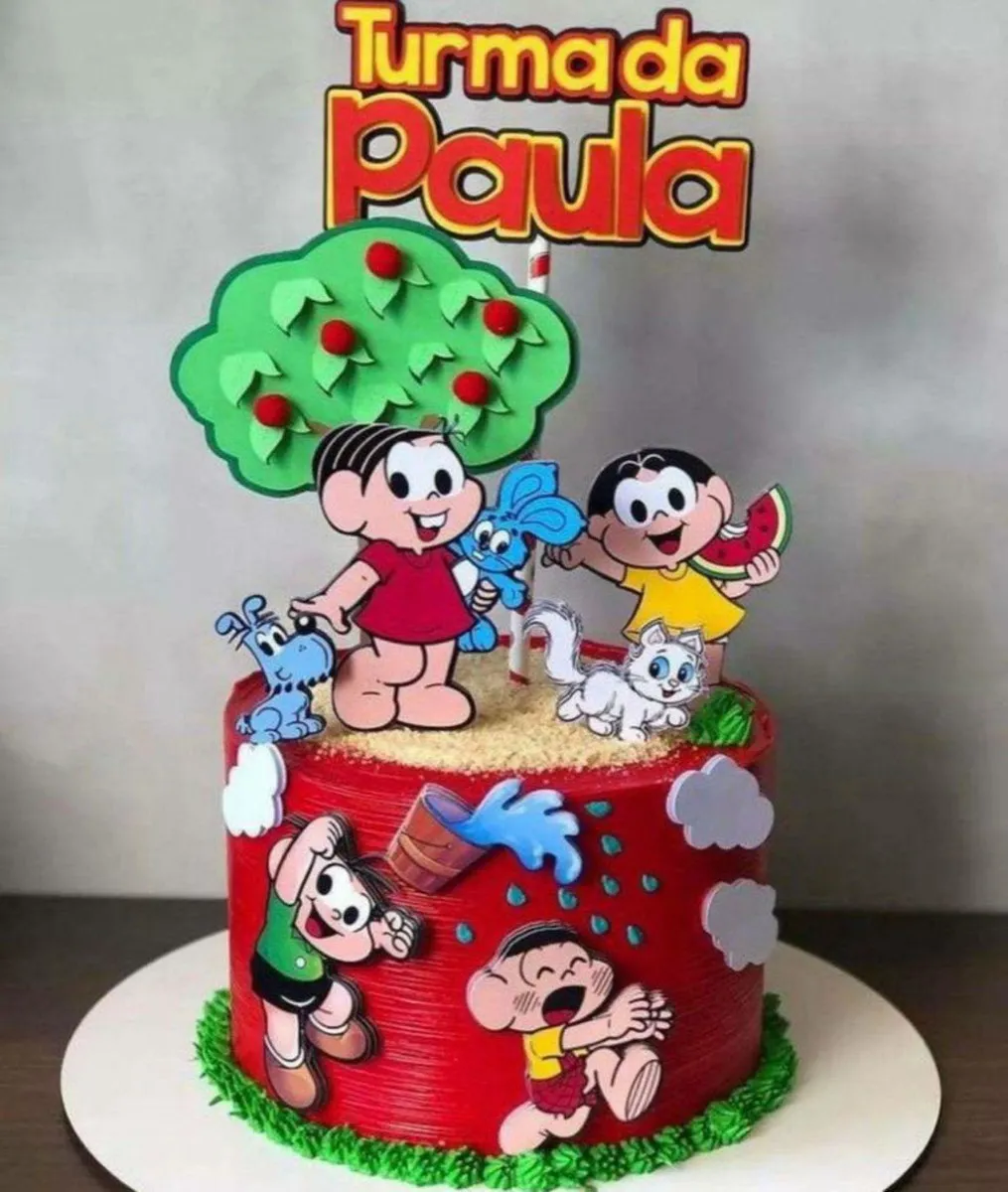 Topper de Bolo Turma da Monica Studio