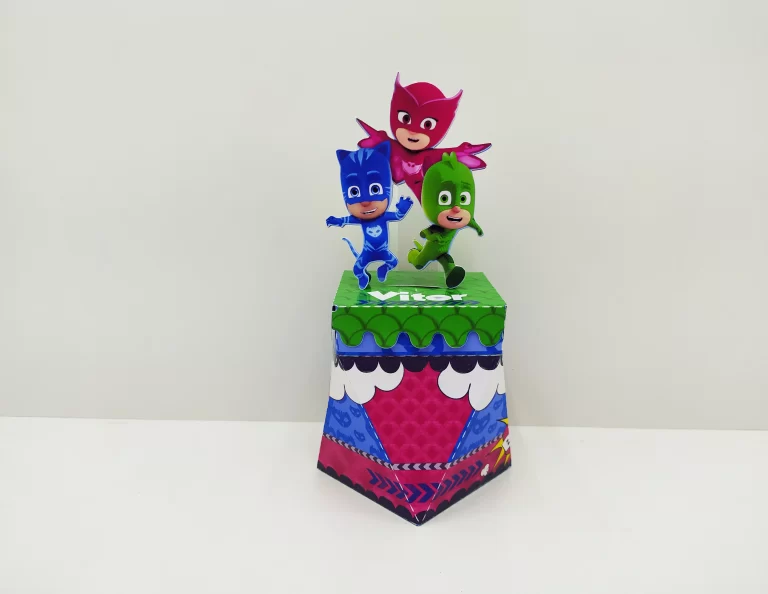 Download de arquivo de corte Pj Masks para aniversário simples. Topper, decoração e temas.