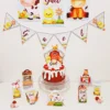Arquivo centro de mesa fazendinha studio e pdf. Topper, decoração, temas e festas.