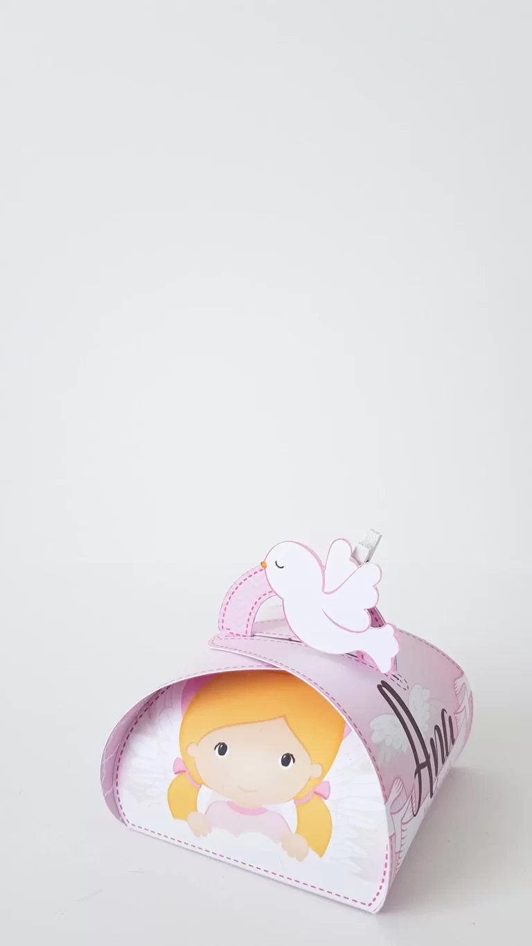 Moldes de decoração batizado menina para fazer em casa. Topper, temas e festas.