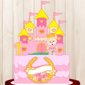 Arquivo topo de bolo ursinha castelo studio. Topper, decoração, temas e festas.