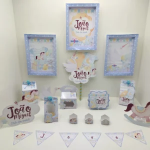 Arquivo de corte chá de bebe menino em Studio, Png e Pdf. Topper, decoração, temas e festas.