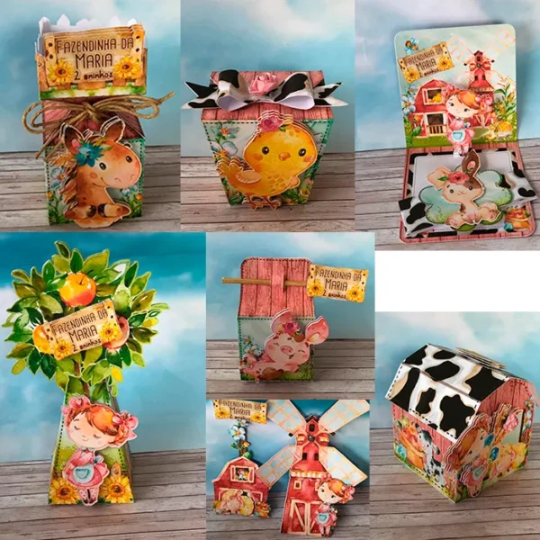 Kit profissional de decoração fazendinha. Topper, temas, festas e topper.