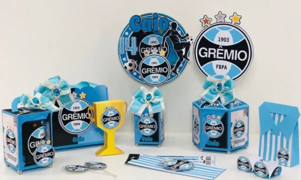 Decoração Grêmio para imprimir e cortar. Arquivo de corte, topper e festas.