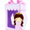 Arquivo de corte batizado rosa em Studio e PDF. Topper, decoração, temas e festas.