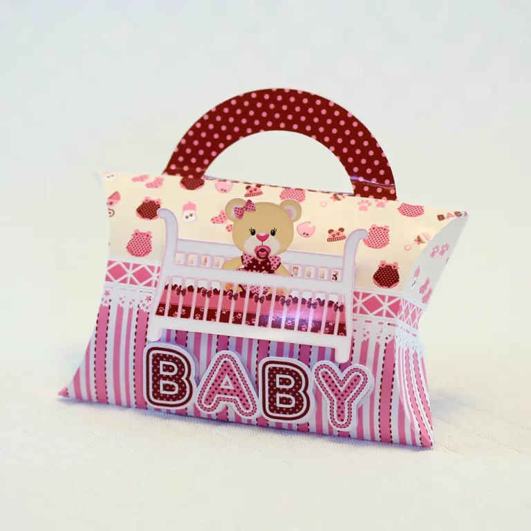 Decoração chá de bebe rosa em camadas para Silhouette Studio. Topper, temas, festas e arquivo de corte.