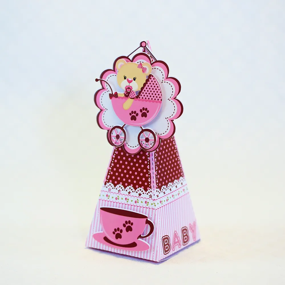 Decoração chá de bebe rosa personalizada Silhouette Studio. Topper, temas, festas e arquivo de corte.