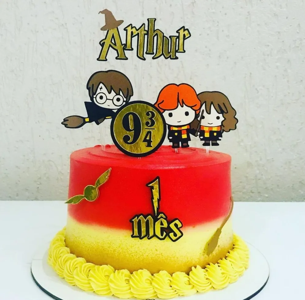 Topo de bolo harry potter imprimir.