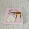 Moldes de decoração batizado menina para fazer em casa. Topper, temas e festas.