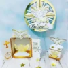 Kit decoração batizado menino agilidade Silhouette Studio. Topper, temas, festas e arquivo de corte.