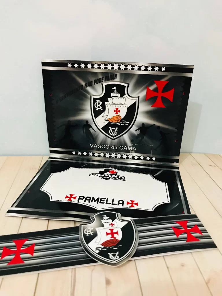 Centro de mesa Vasco em Studio e Pdf. Decoração, topper e festas.