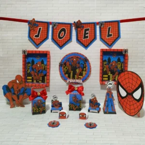 Moldes de decoração Homem Aranha para fazer em casa. Topper, temas e festas.