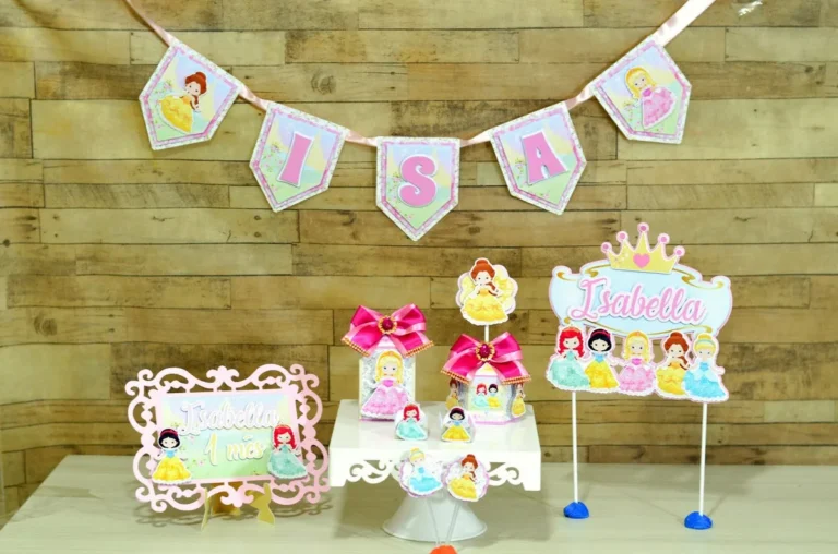 Decoracao de Aniversario das Princesas da Disney