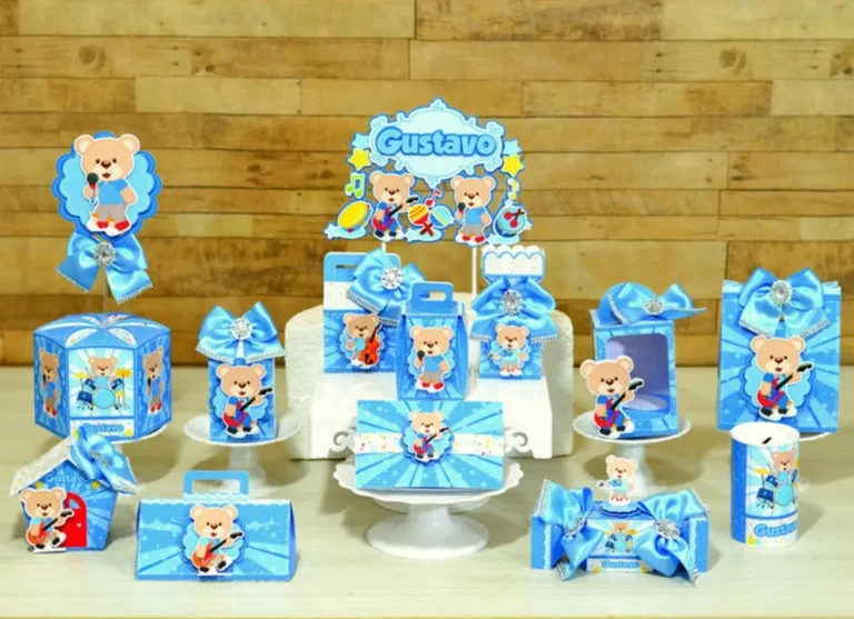 Decoracao de Festa Ursinho Popstar