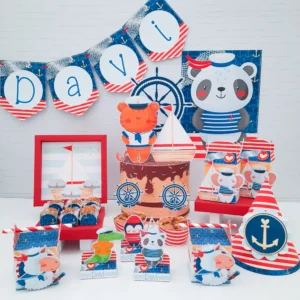 Download de arquivo de corte ursinho marinheiro simples. Topper, decoração, temas e festas.