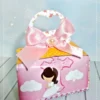 Decoração para batizado menina simples em Studio. Topper, temas, festas e arquivo de corte.