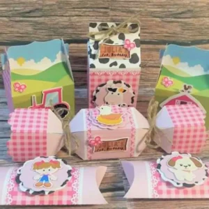 Festa fazendinha rosa simples silhouette studio. Topper, temas, festas e topper.