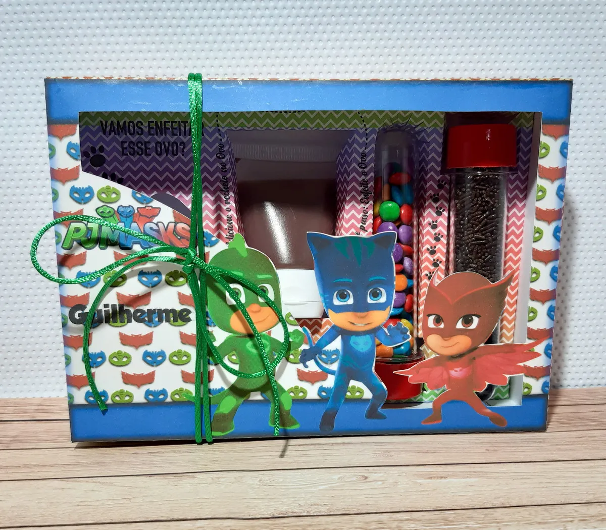 Arquivo de corte kit mini confeiteiro Pj Masks em Studio e Pdf. Topper, decoração, temas e festas.
