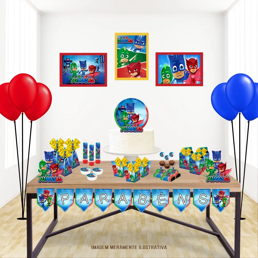 Arquivo de corte só um bolinho Pj Masks em Studio e Pdf. Topper, decoração, temas e festas.